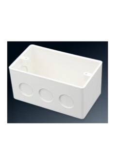 4 in.X 2 in. Handy Box White PVC Rectangular Box Use For