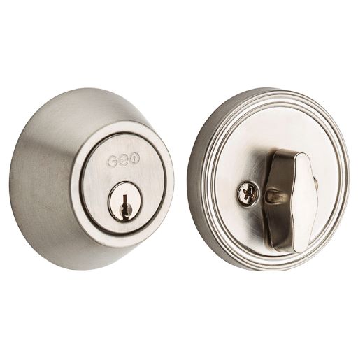 Stainless Steel Deadbolt Single Cylinder Entry Door Lock 119/32D