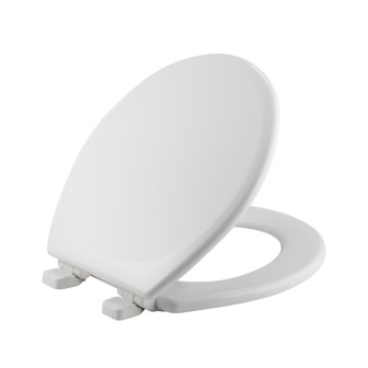 16 in. X 14 in. Plastic Round Toilet Seat