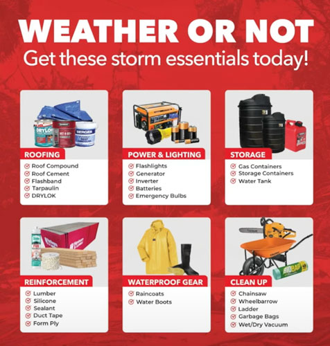 Weather or Not, Be Prepared for a Storm or Hurricane